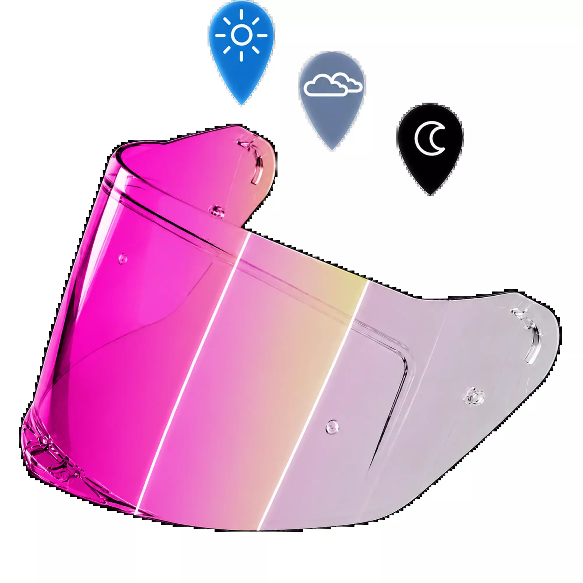 Viper Shield Outer- Photochromic Pink