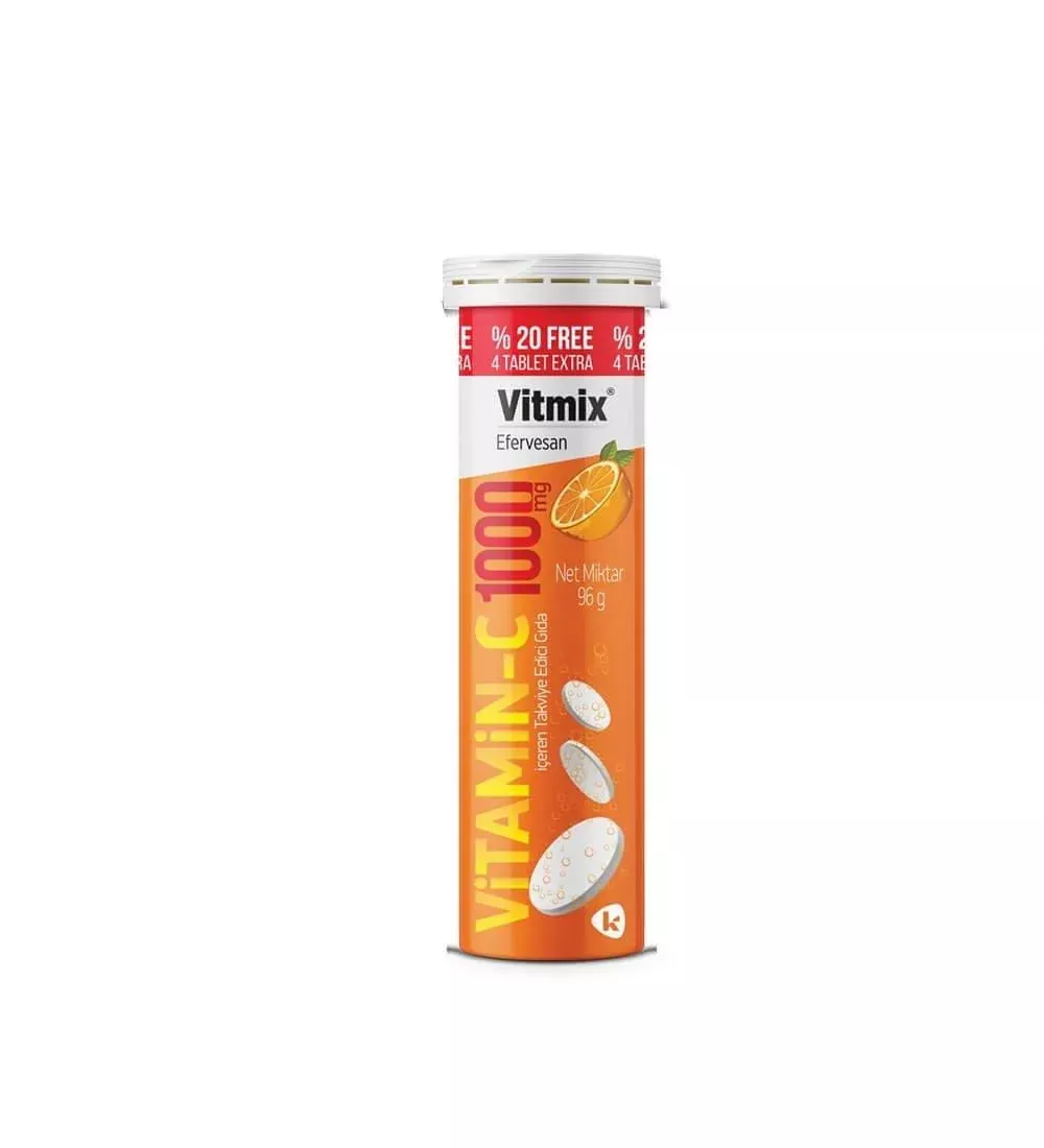 Vitmix Vitamin C 1000mg Effervescent Tablets - Immune Support & Energy Boost