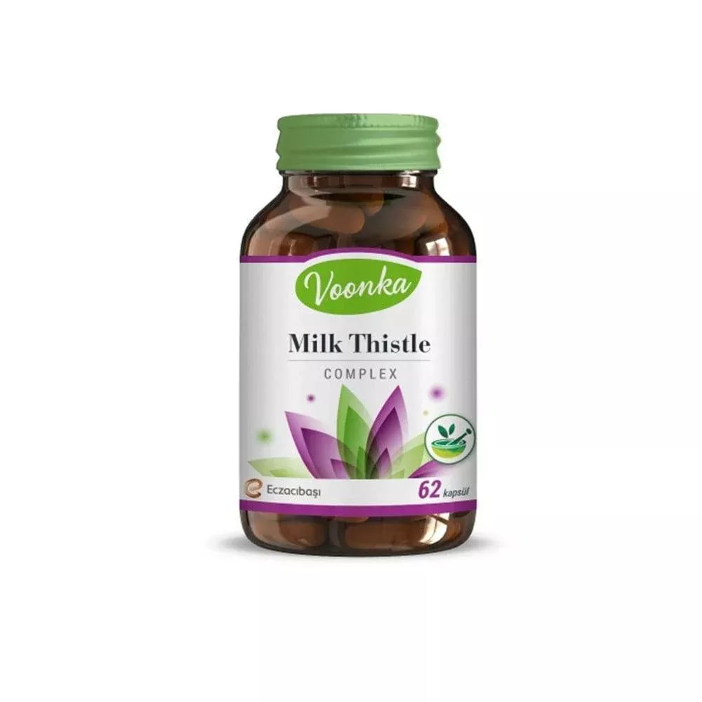 Voonka Milk Thistle Complex 62 Capsules - Natural Liver Support Supplement