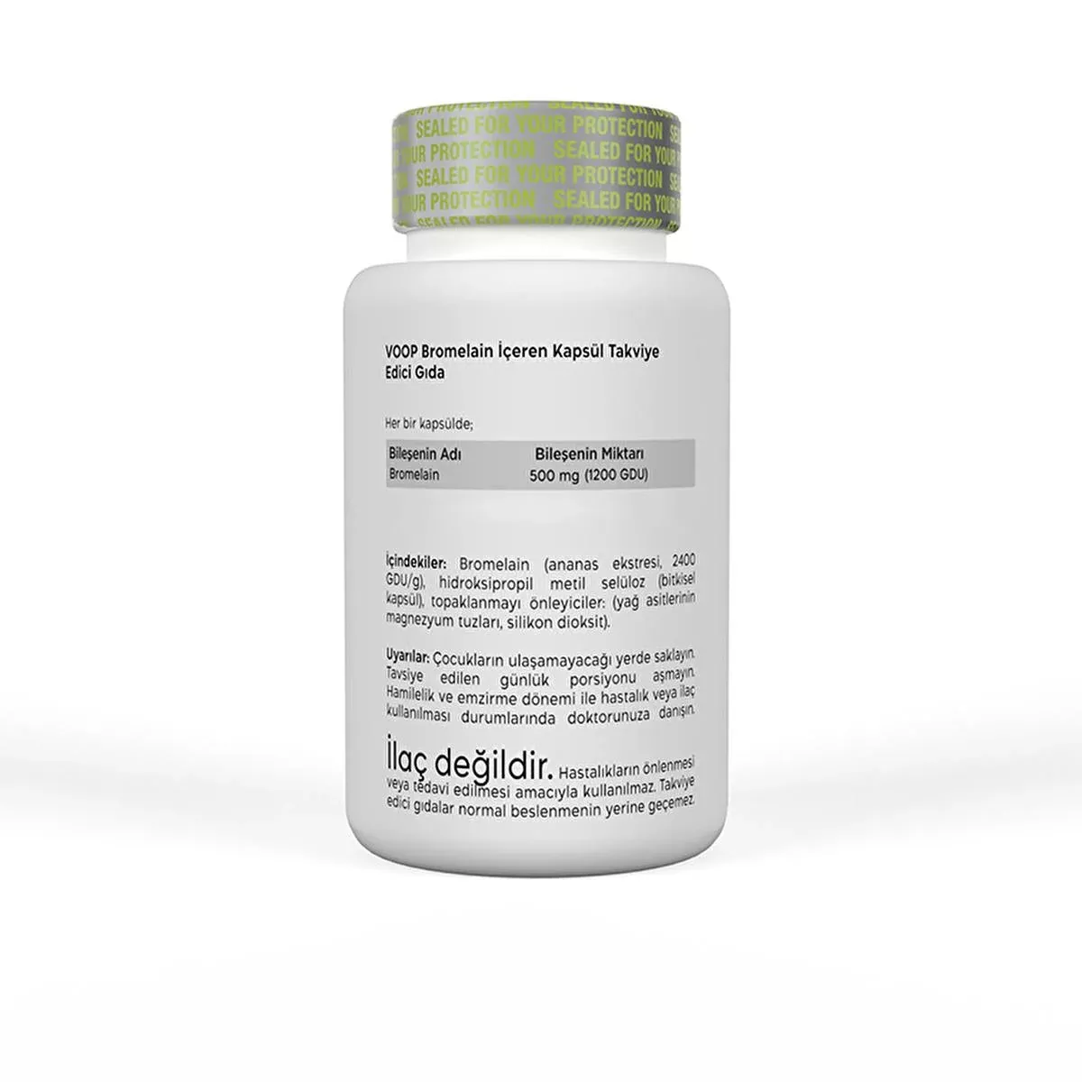 Voop Bromelain Supplement: Natural Digestive Support & Anti-Inflammatory - Pineapple Enzymes, Vegan Capsules, 30 Count