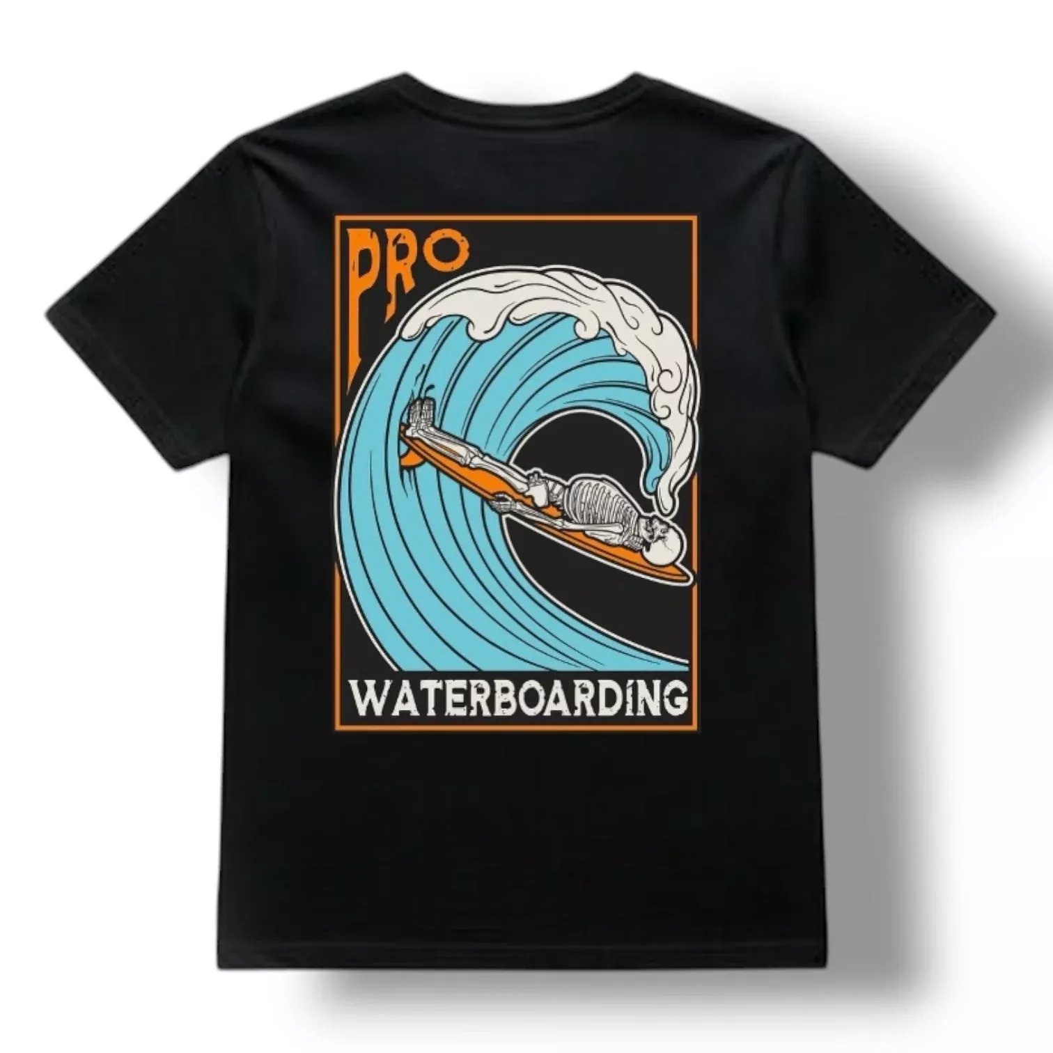 WATERBOARDING TEE (BLACK)