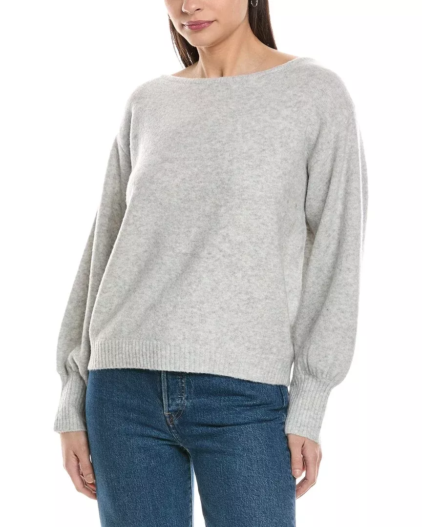 Weworewhat Balloon Sleeve Wool-Blend Sweater