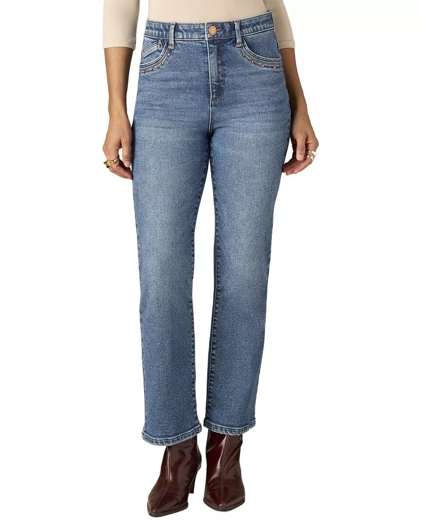 Wit & Wisdom Mid Blue Artisanal Bennett Skyrise Barely Boot Jean
