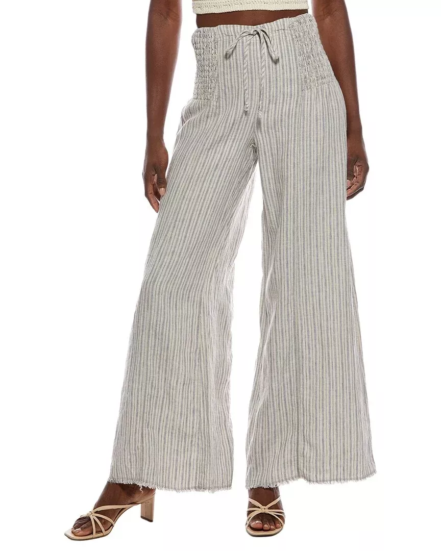 Xcvi Blanc Wide Leg Linen Pant