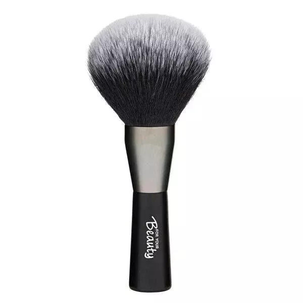 For Your Beauty Mini Powder Brush - Compact Vegan Makeup Brush for Smooth Application