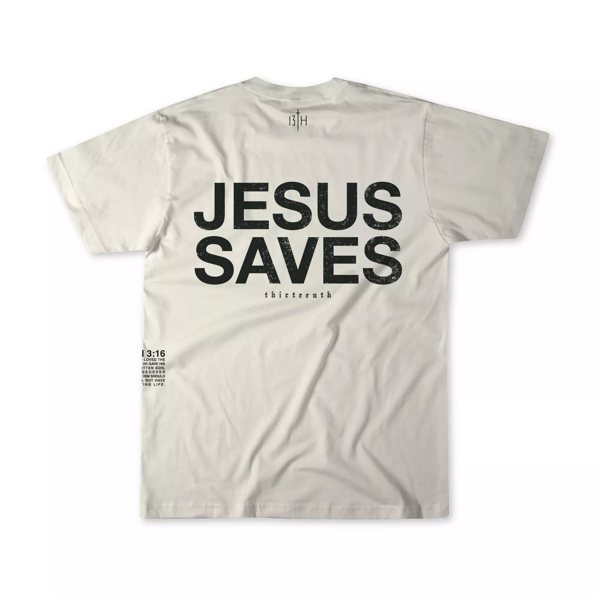 Youth Jesus Saves Ivory Tee