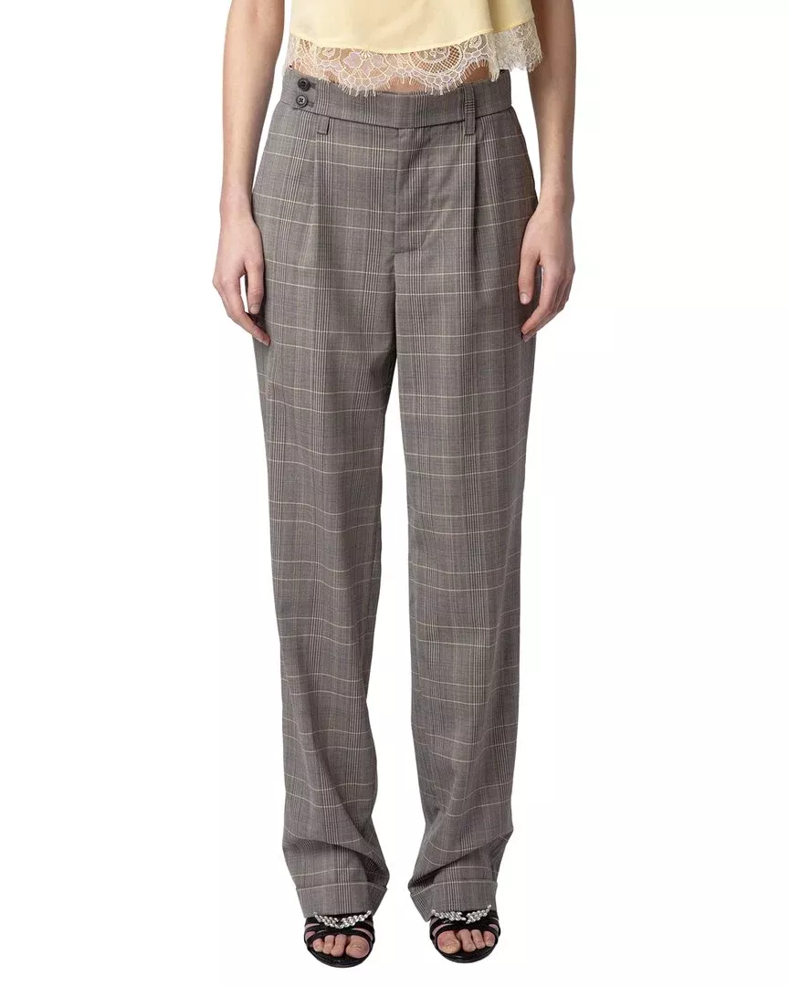 Zadig & Voltaire Pura Check Wool Pant