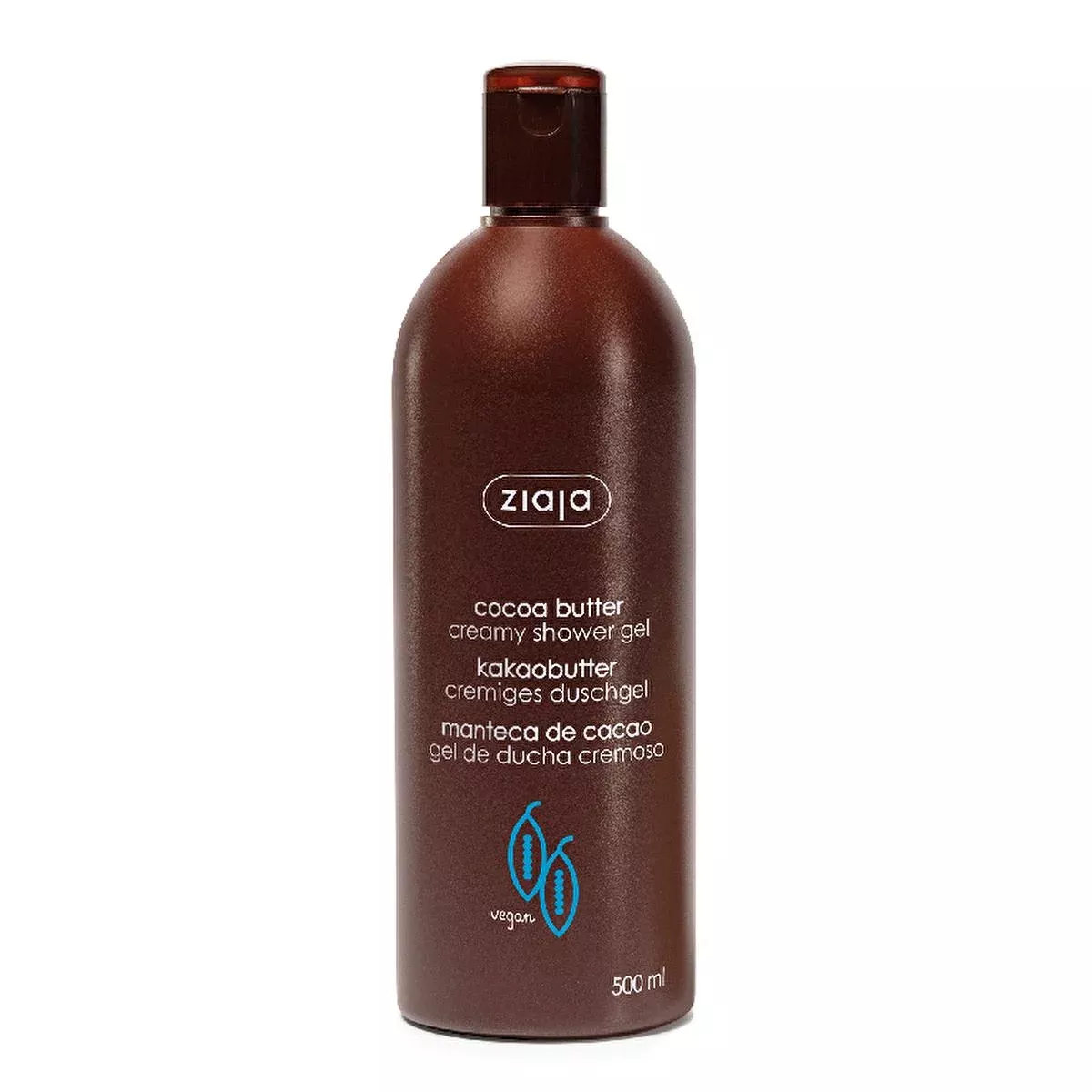 Ziaja Cocoa Butter Creamy Shower Gel: Intense Moisturizing & Natural Shower Gel for Dry, Sensitive Skin - Gentle, pH Balanced, 16.91 fl oz